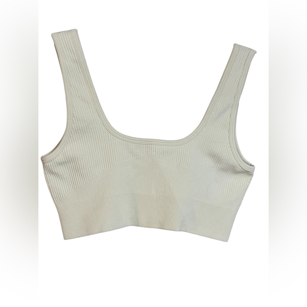 Pacsun PAC 1980 Ivory Sports Bra Sz S NWT